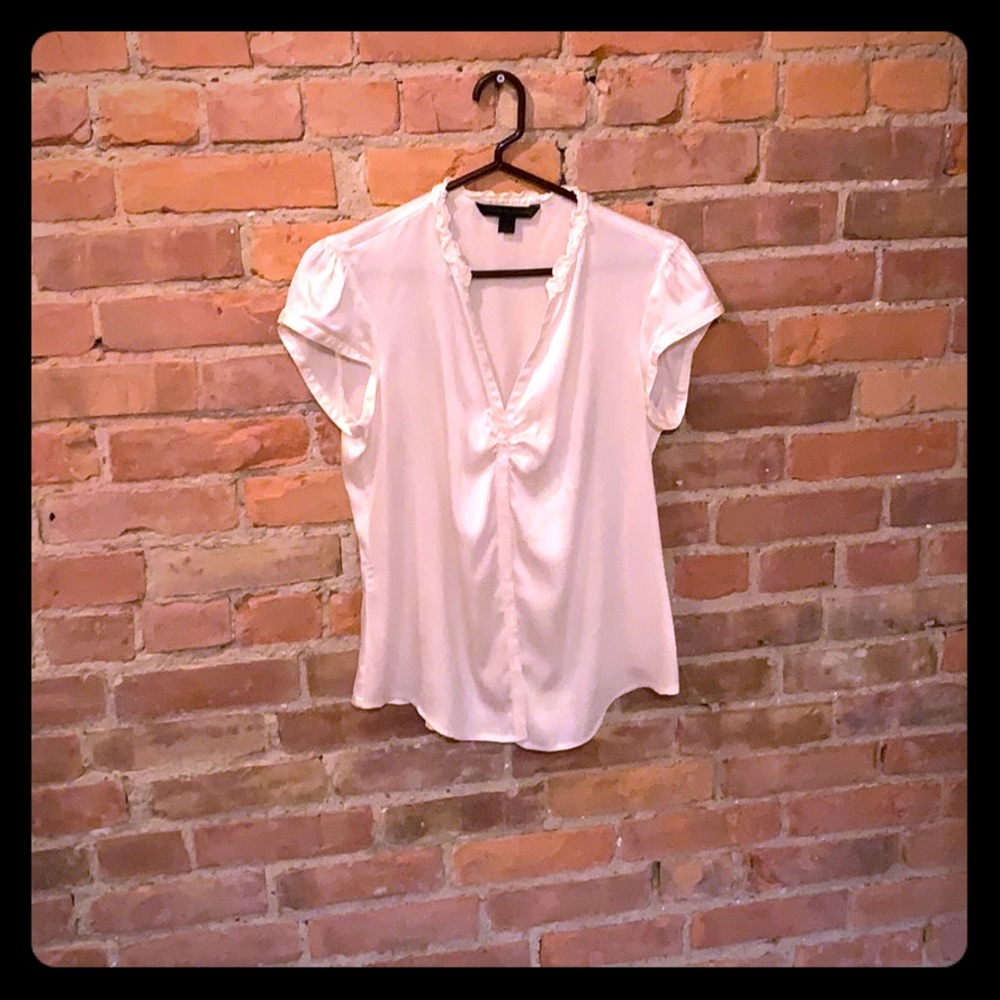 Express Design Studio pearlescent silk blouse